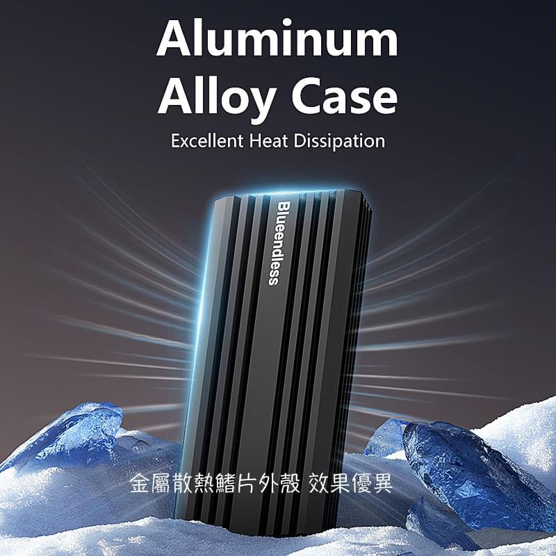 M.2 NVMe SSD硬碟外接盒,USB3.2 Gen2x2 20Gbps控制晶片,MacbookPro硬碟盒與擴充座