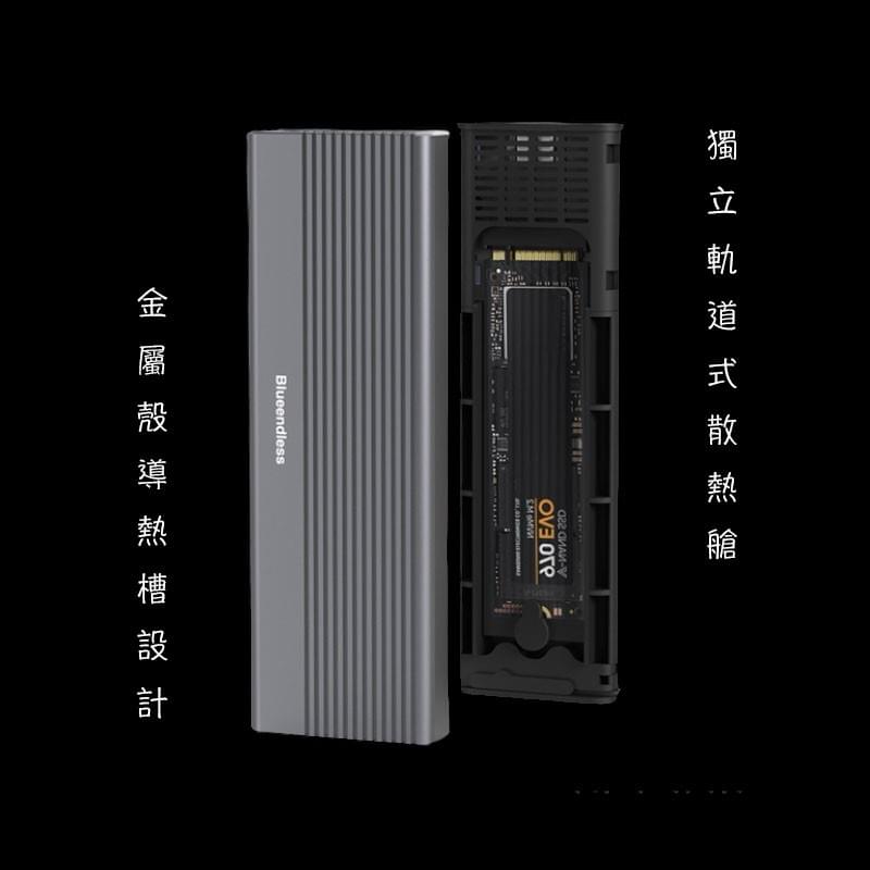 M.2 NVMe PCIe SSD硬碟外接盒,iPhone15 Pro/Max ProRes錄影直存,10Gbps傳速