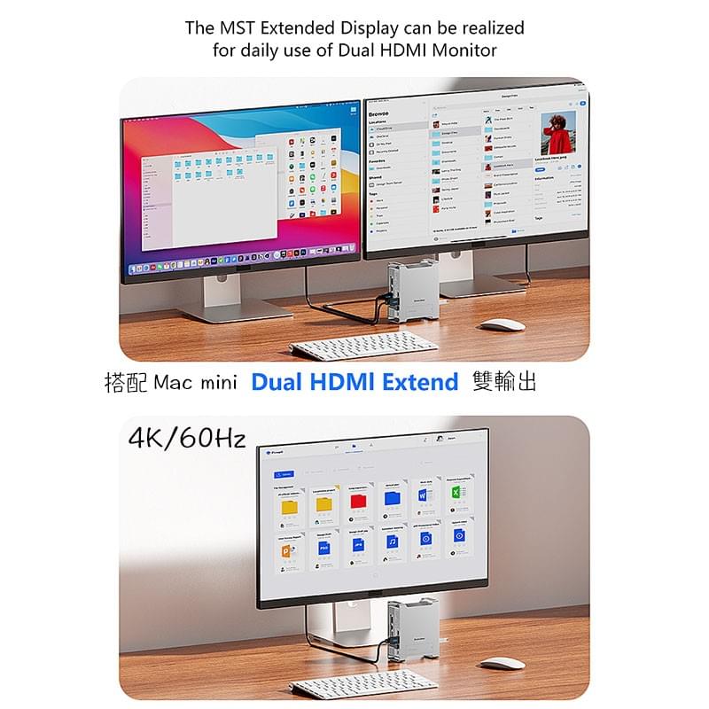M4 Mac mini功能性外框架,M4 Mac mini保護殼,M4 Mac mini直立式電腦機殼,硬碟容量擴充外接
