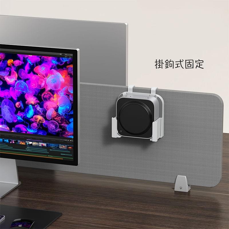 M4 M4Pro Mac mini托架,M4 Mac mini螢幕托架,M4 Mac mini掛架,Mac min壁架