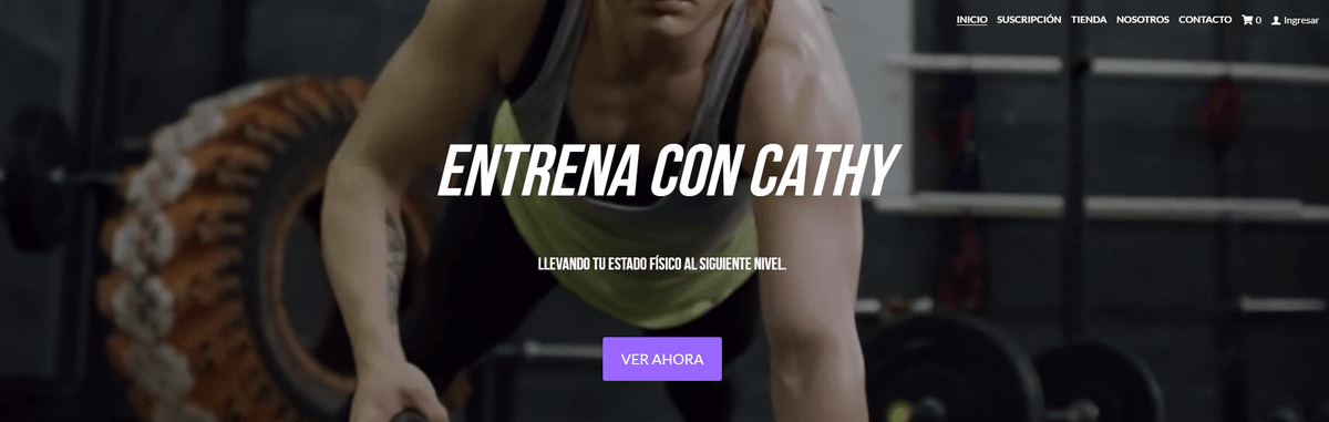 Plantilla de entrenamiento con Cathy