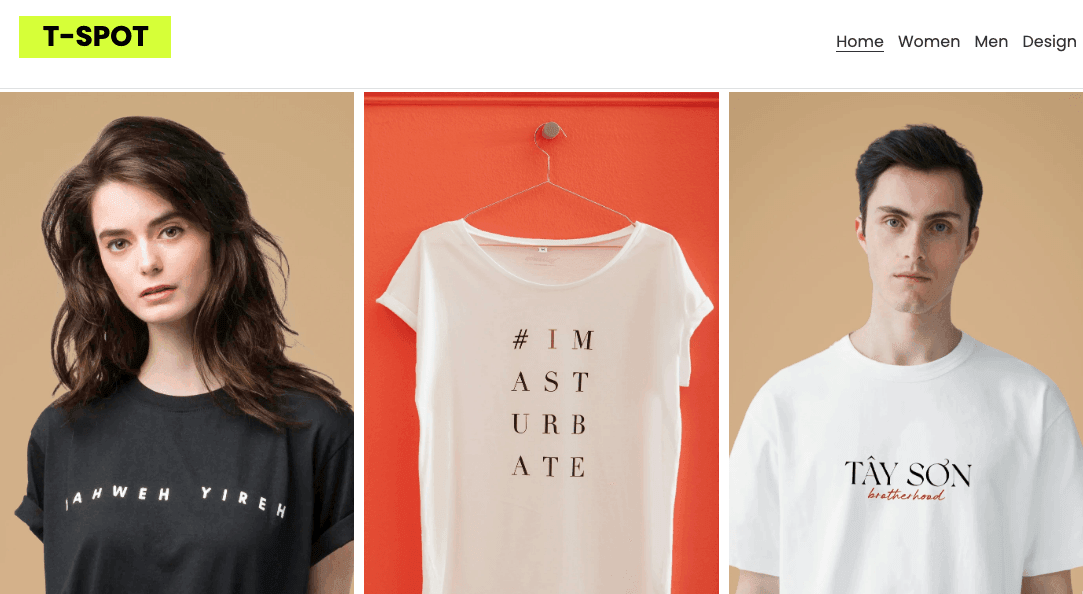 T-Punkt-Vorlage von Strikingly