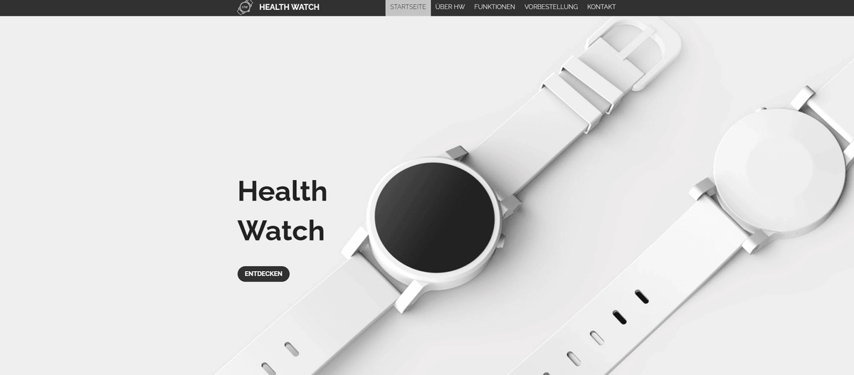 HealthWatch-Vorlage von Strikingly