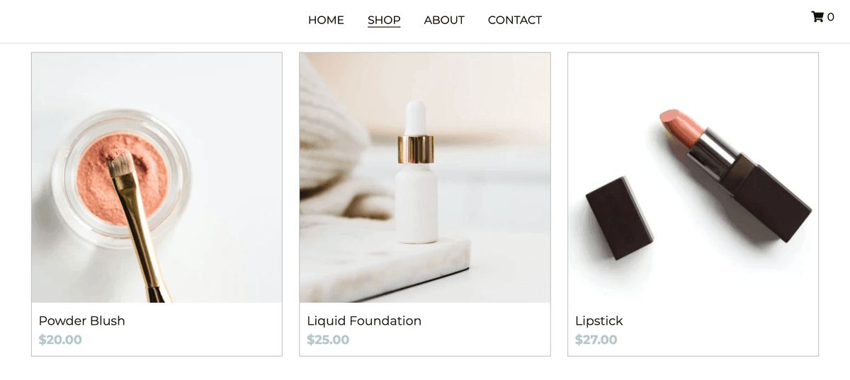 Szablon Chloe ze Strikingly