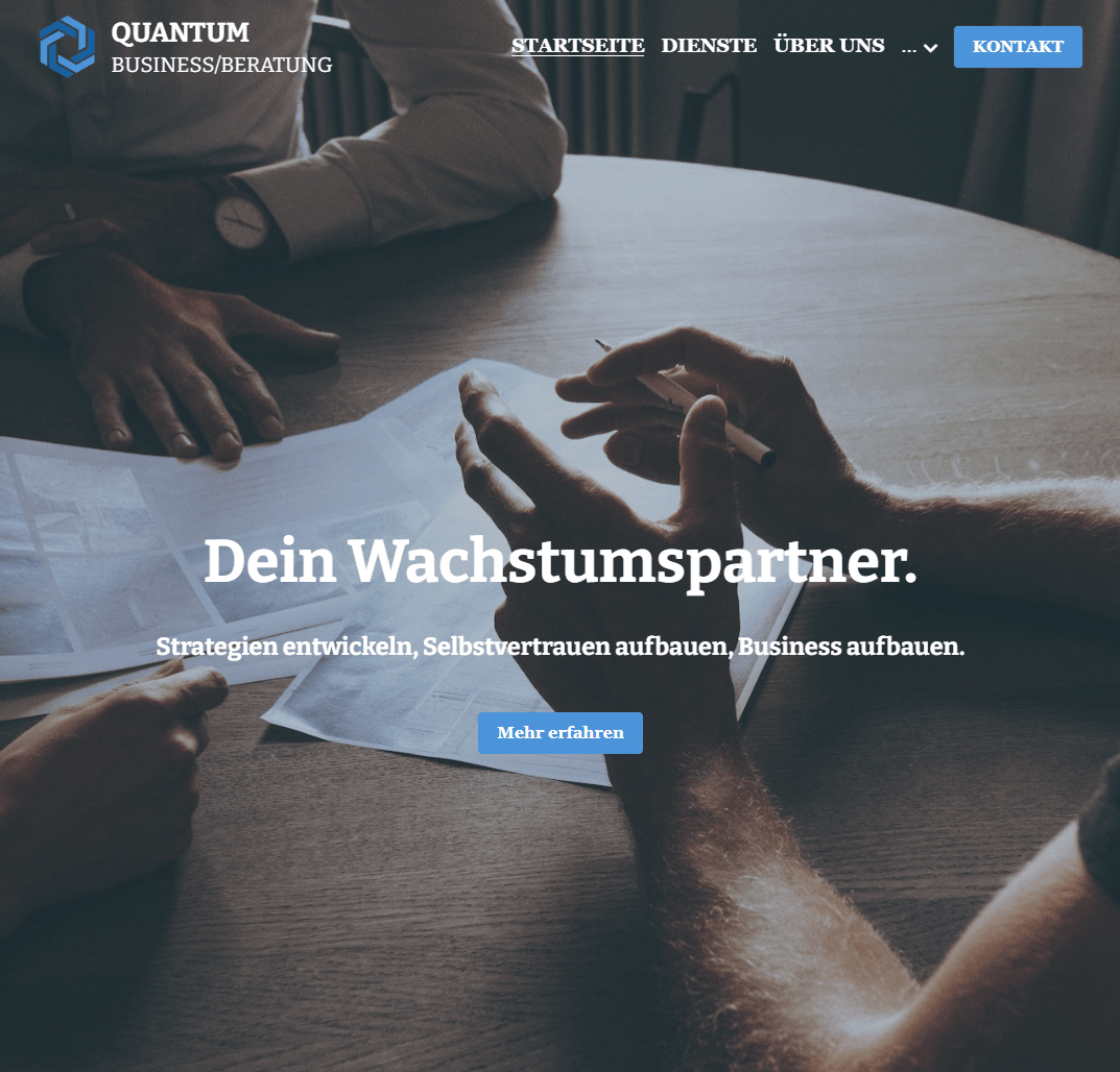 Quantenvorlage von Strikingly