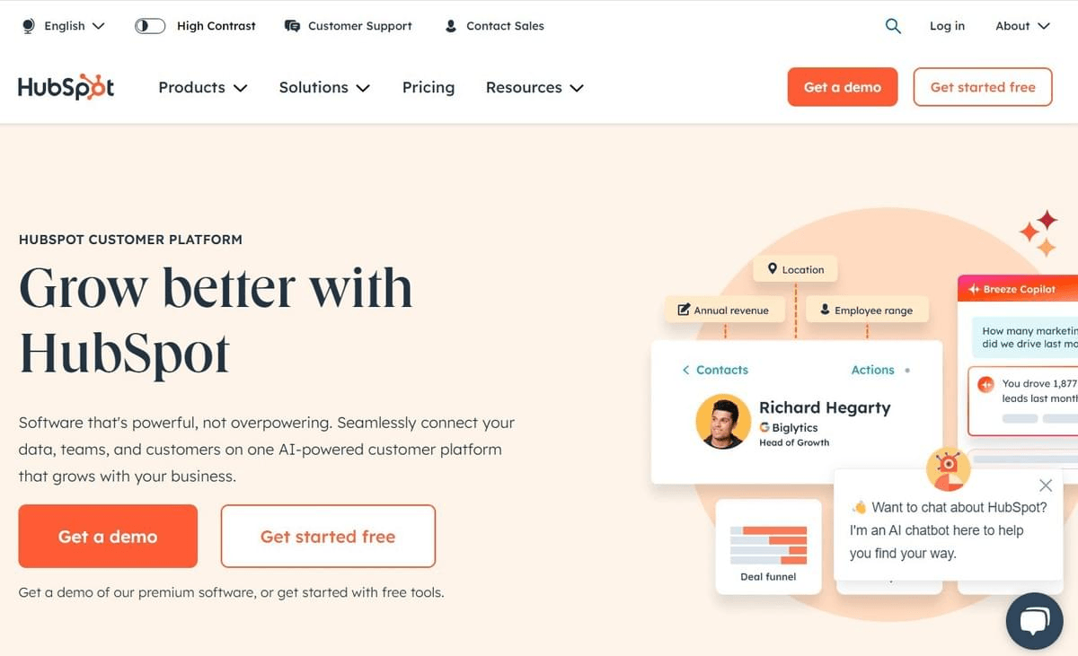 Imagen tomada de HubSpot 