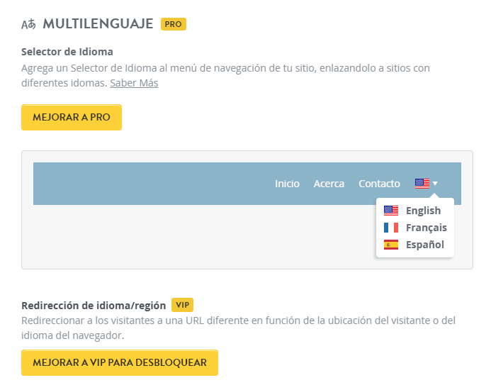 Función multilingüe sorprendente