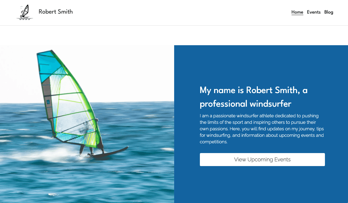 Plantilla de windsurfista