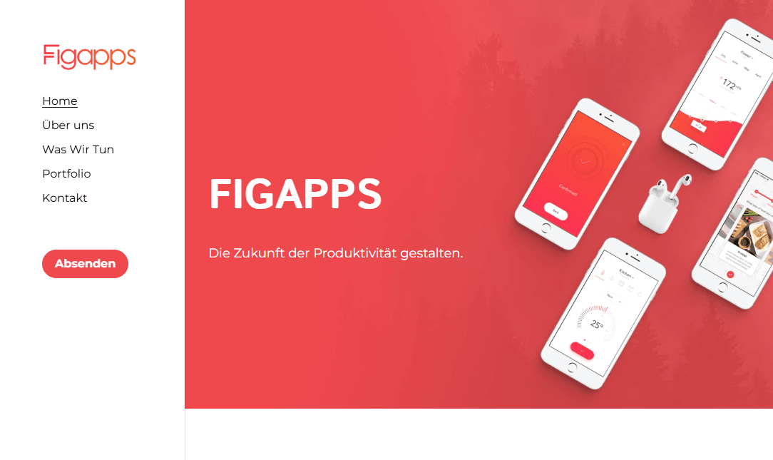 FigApps-Vorlage von Strikingly