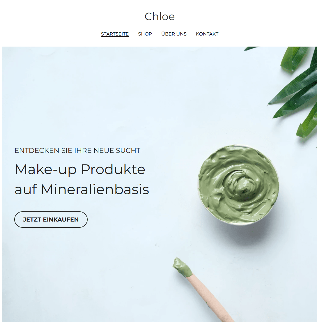 Chloe-Vorlage von Strikingly