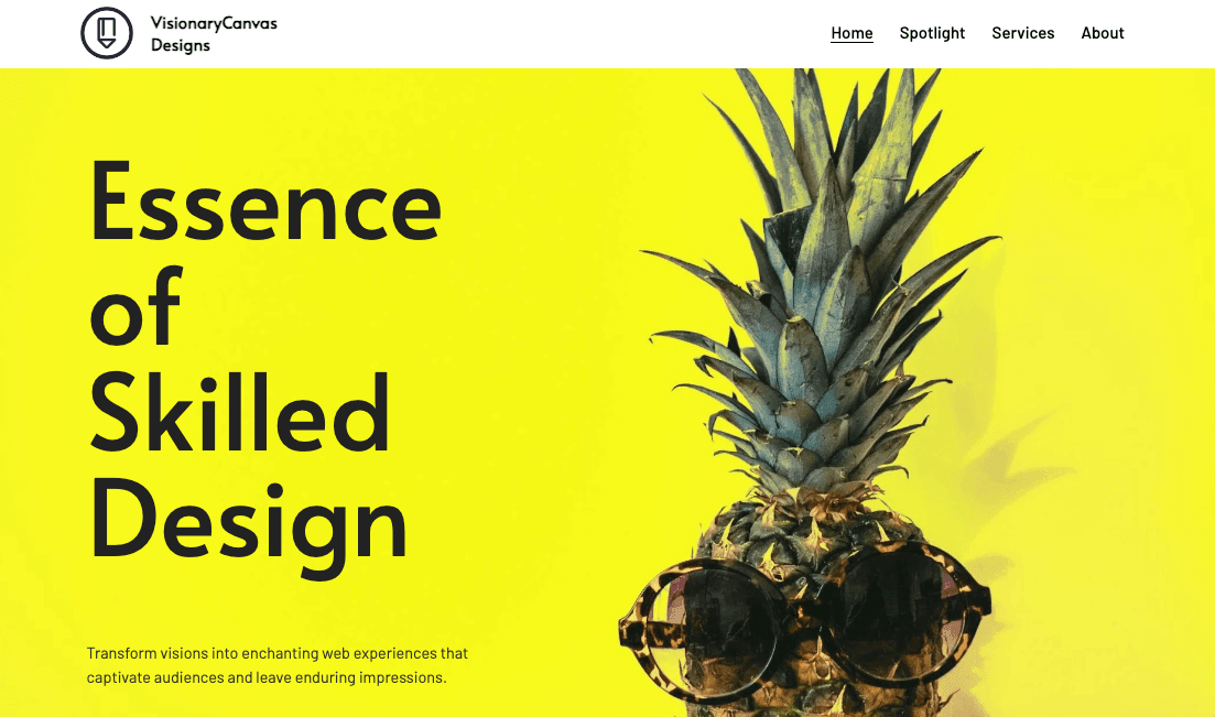 Plantilla de VisionaryCanvas Designs