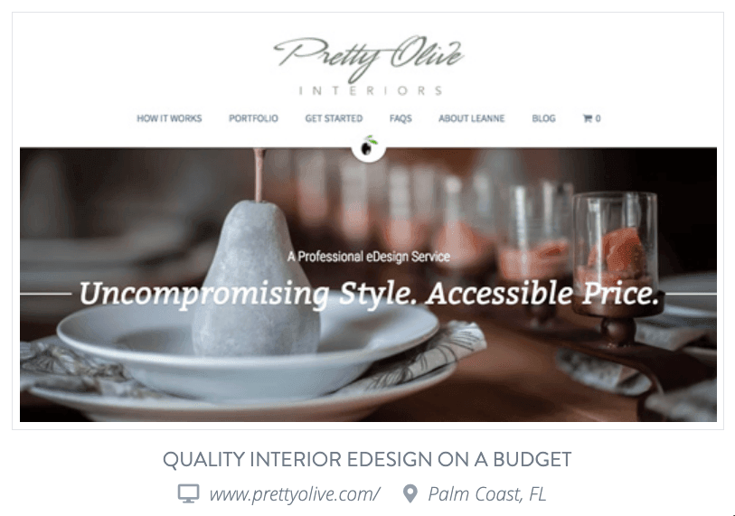 Pretty Olive Interior -verkkotunnus