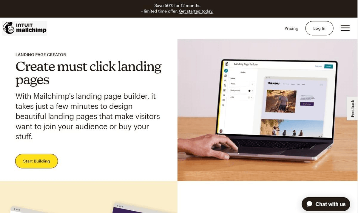 Creador de páginas de destino