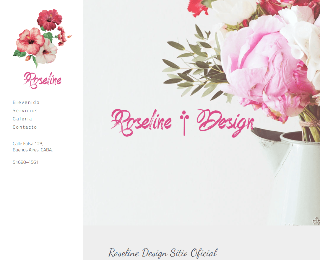 Roseline-Vorlage von Strikingly