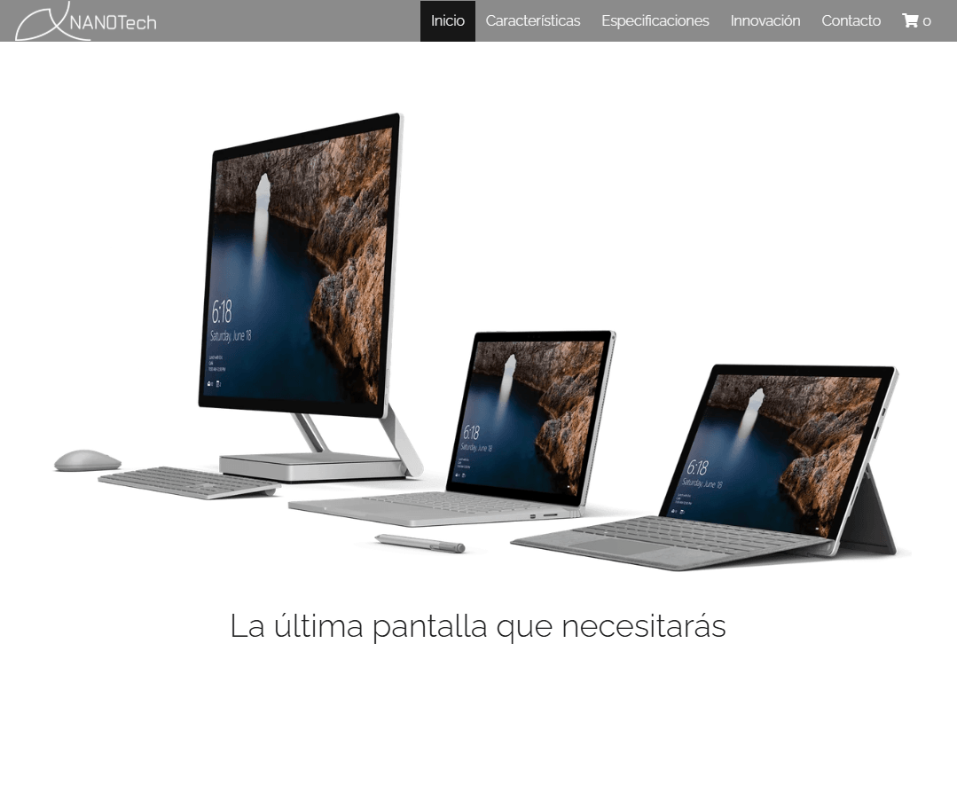 Plantilla de Light Deck de Strikingly