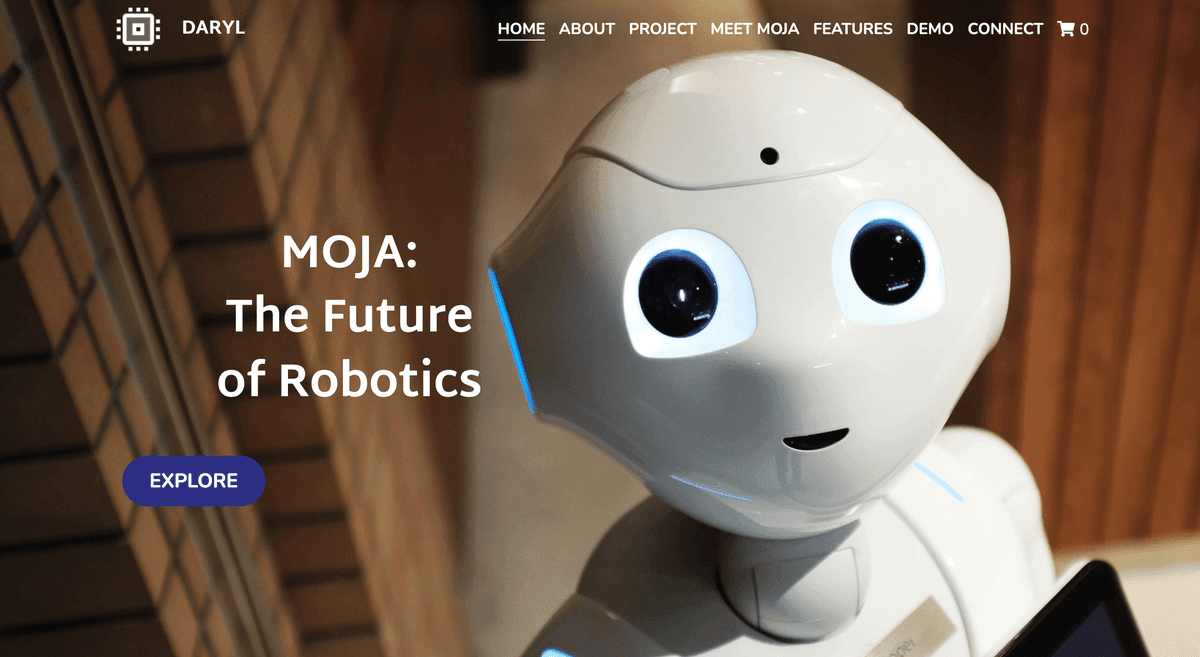 Szablon Daryl z Strikingly