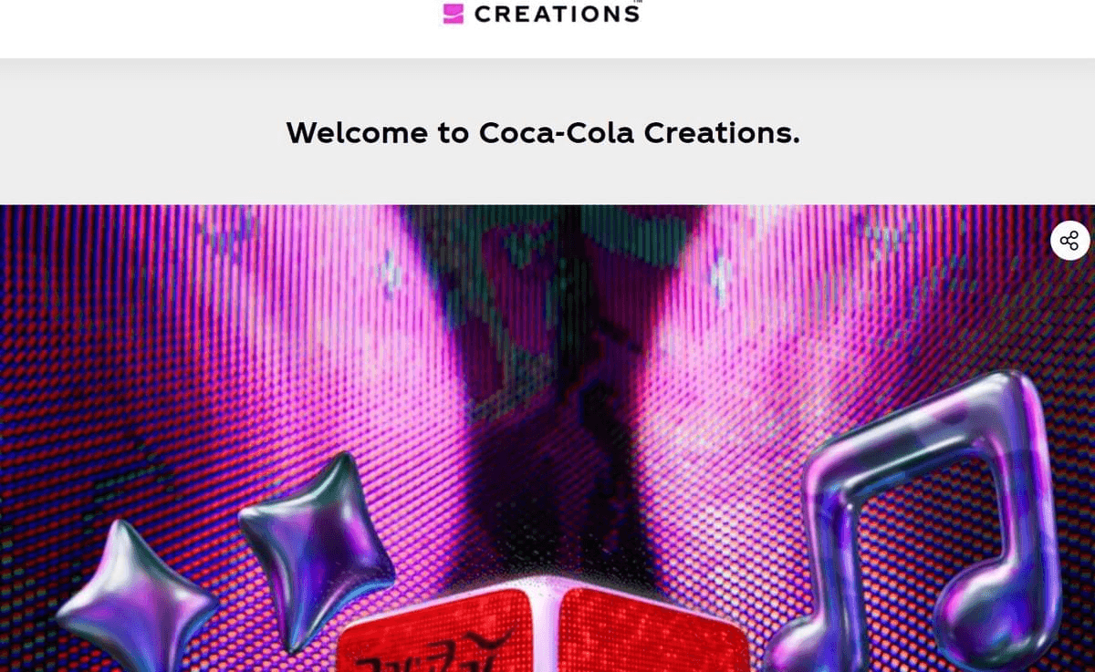 Página de destino de Coca-Cola Próximamente