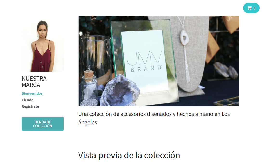 Plantilla de tienda limpia de Strikingly