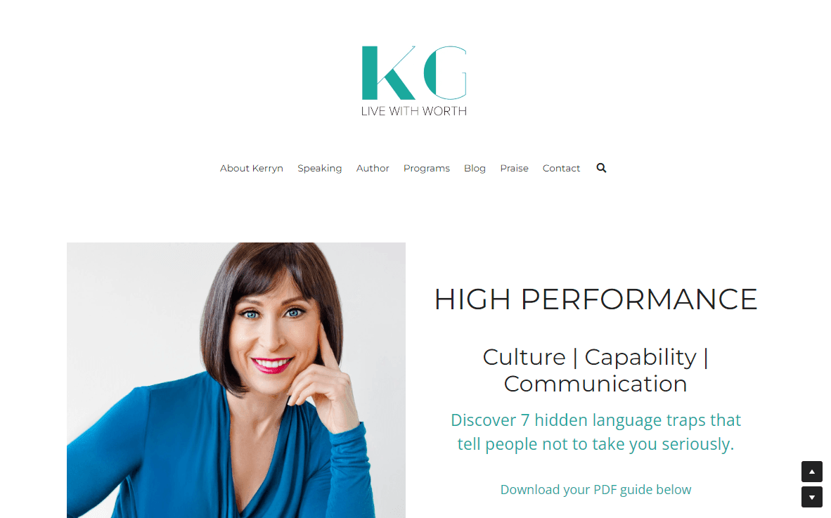 Sitio web de Keryn Gamble