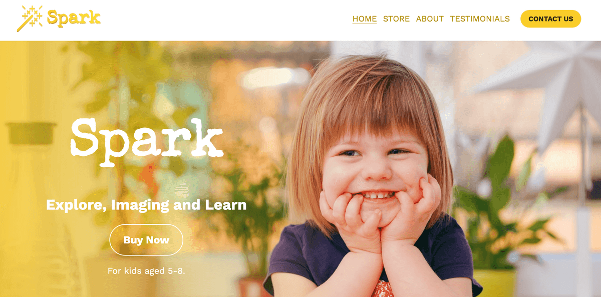 Vorlage für einen Spark-Onlineshop