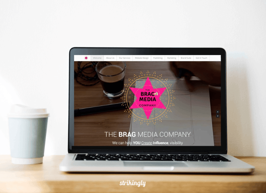 Sitio web de la empresa Brag Media