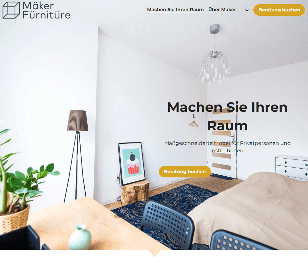 Maker-Vorlage von Strikingly