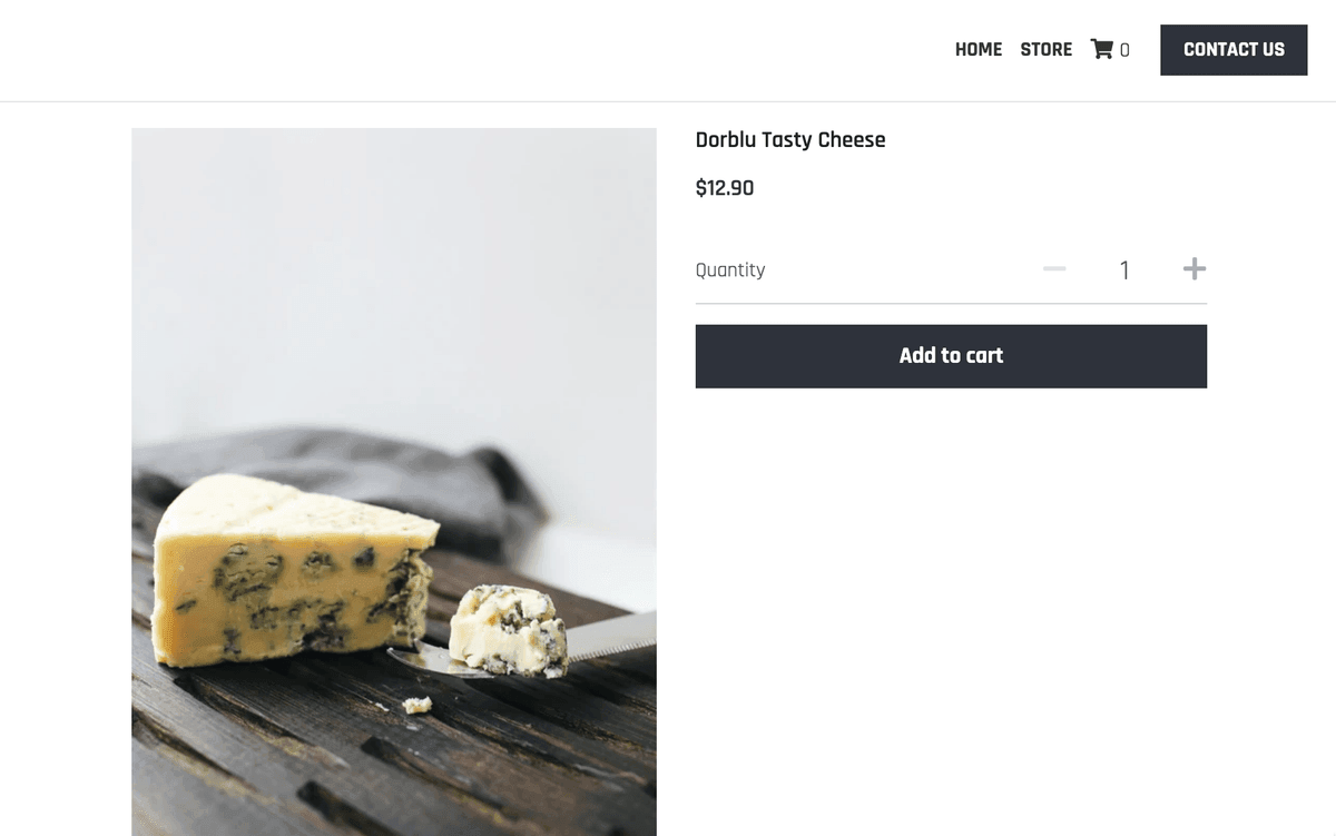 Plantilla Cheesy Land de Strikingly