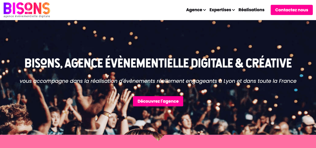 Das Bild stammt von der Website eines Strikingly-Nutzers.