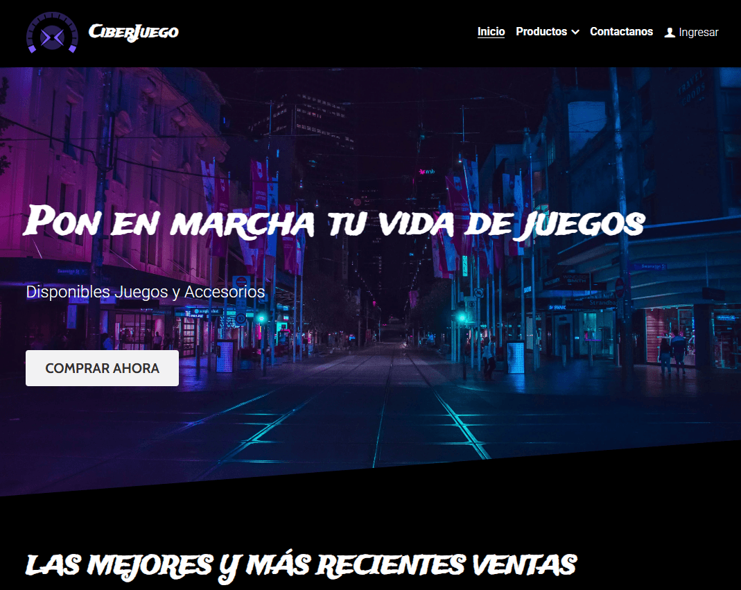 Plantilla de juego cibernético
