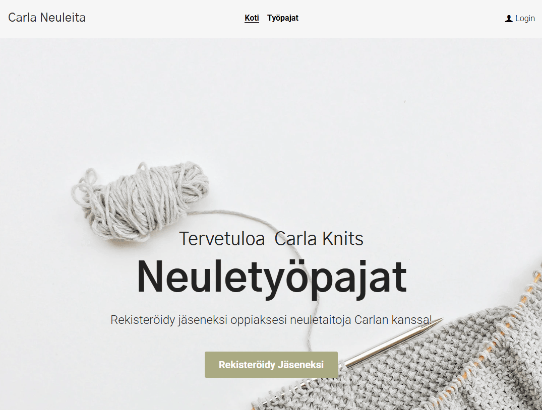 Carla Knits -malli Strikinglyltä