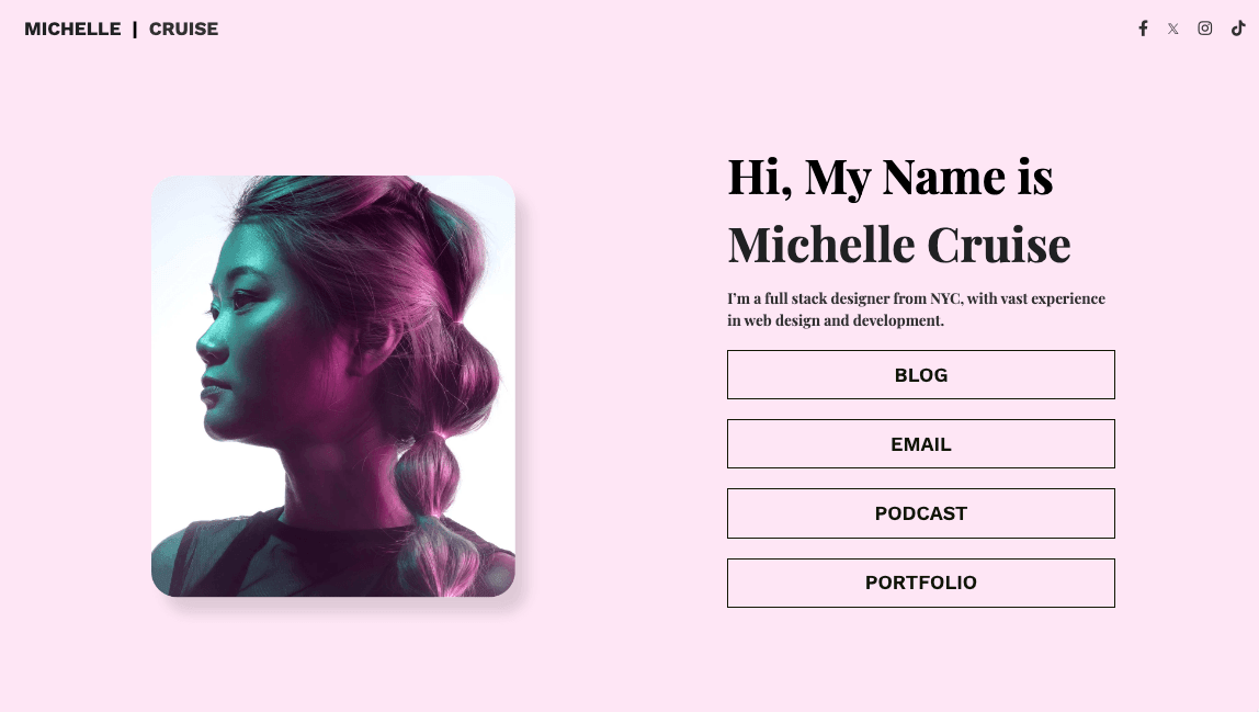 Plantilla de Michelle Cruise