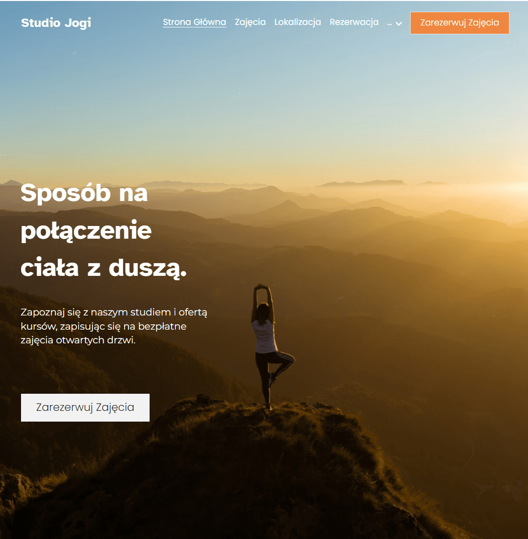 Szablon do jogi od Strikingly