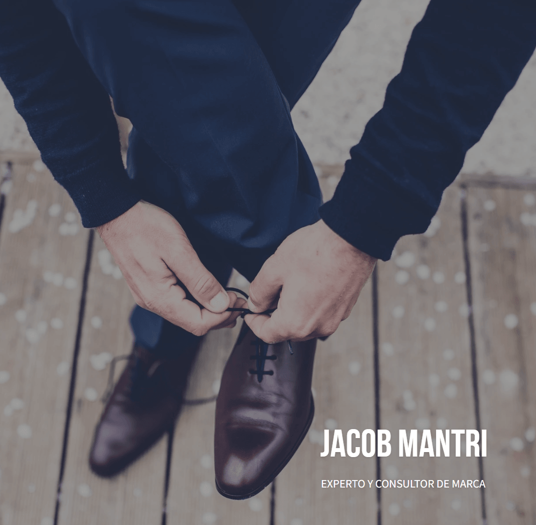 Plantilla de perspectiva de Strikingly