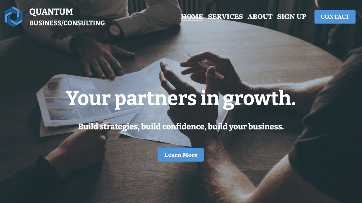 Szablon kwantowy od Strikingly