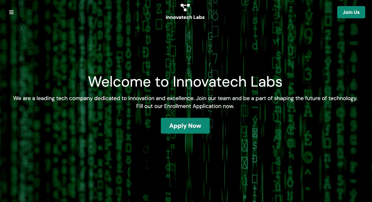 Szablon wniosku o rejestrację ze Strikingly