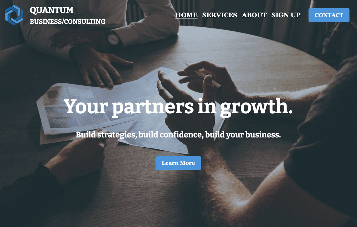 Szablon kwantowy od Strikingly