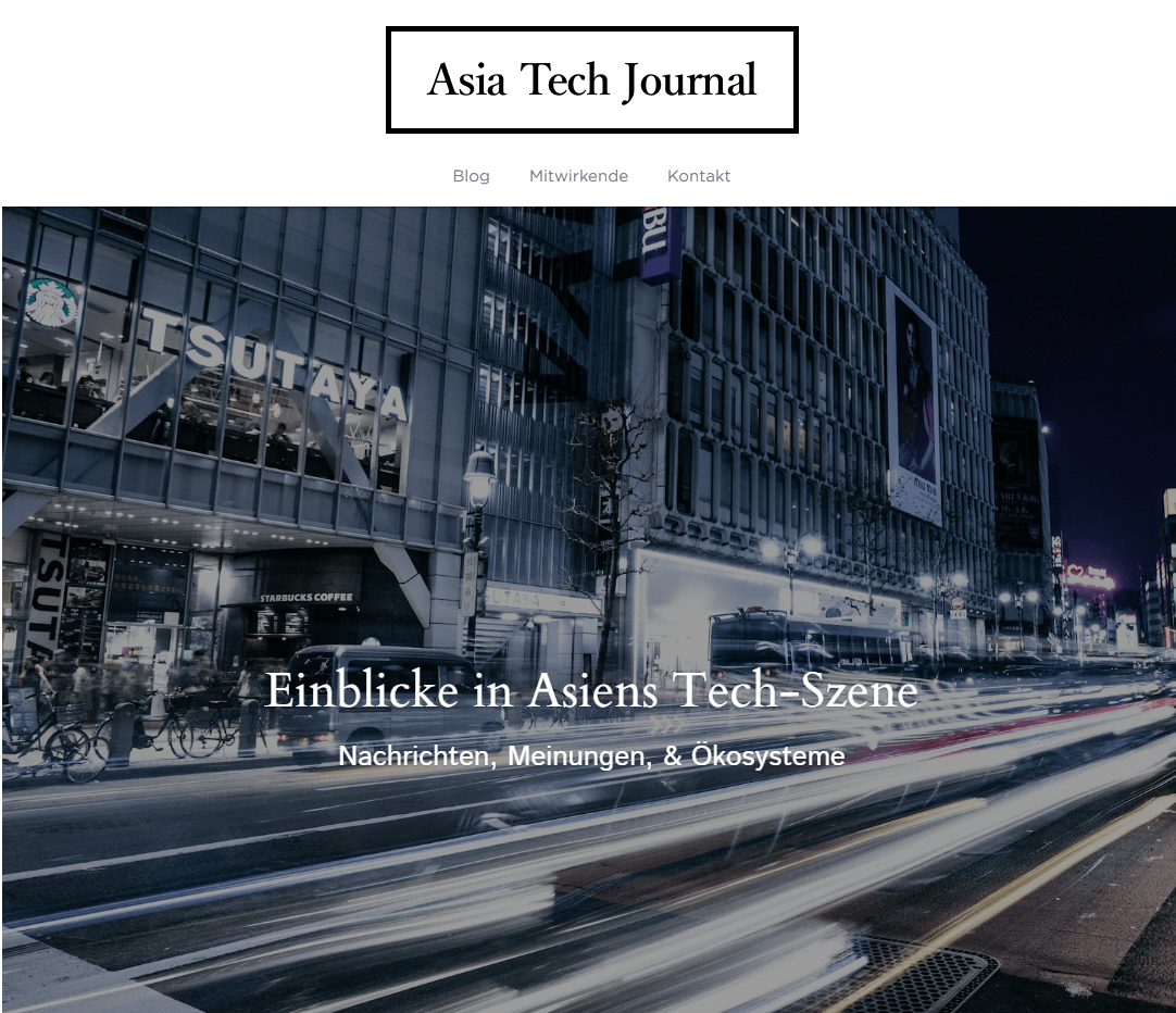 Frische Business-Blog-Vorlage von Strikingly