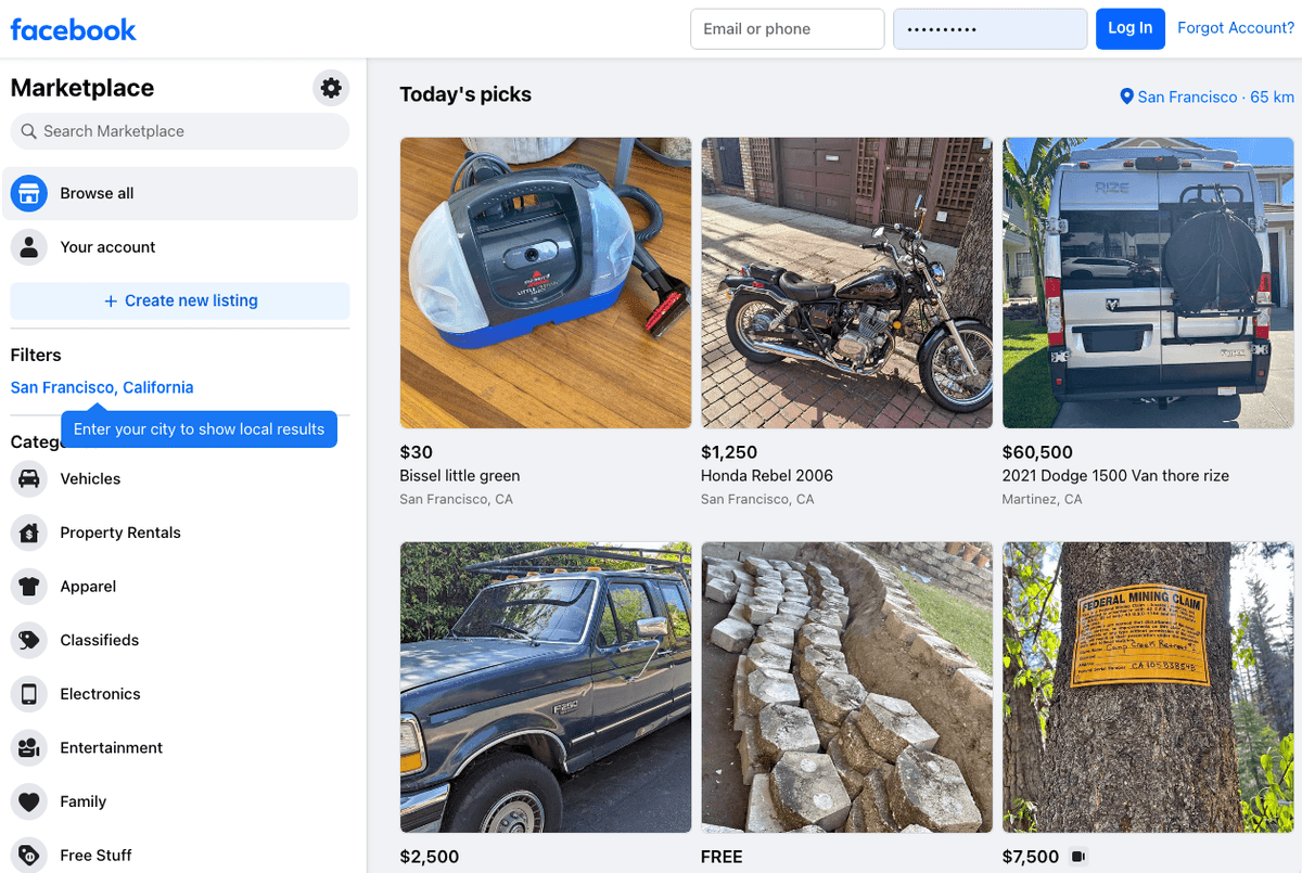 Verkaufe deine Produkte online auf dem Facebook-Marktplatz