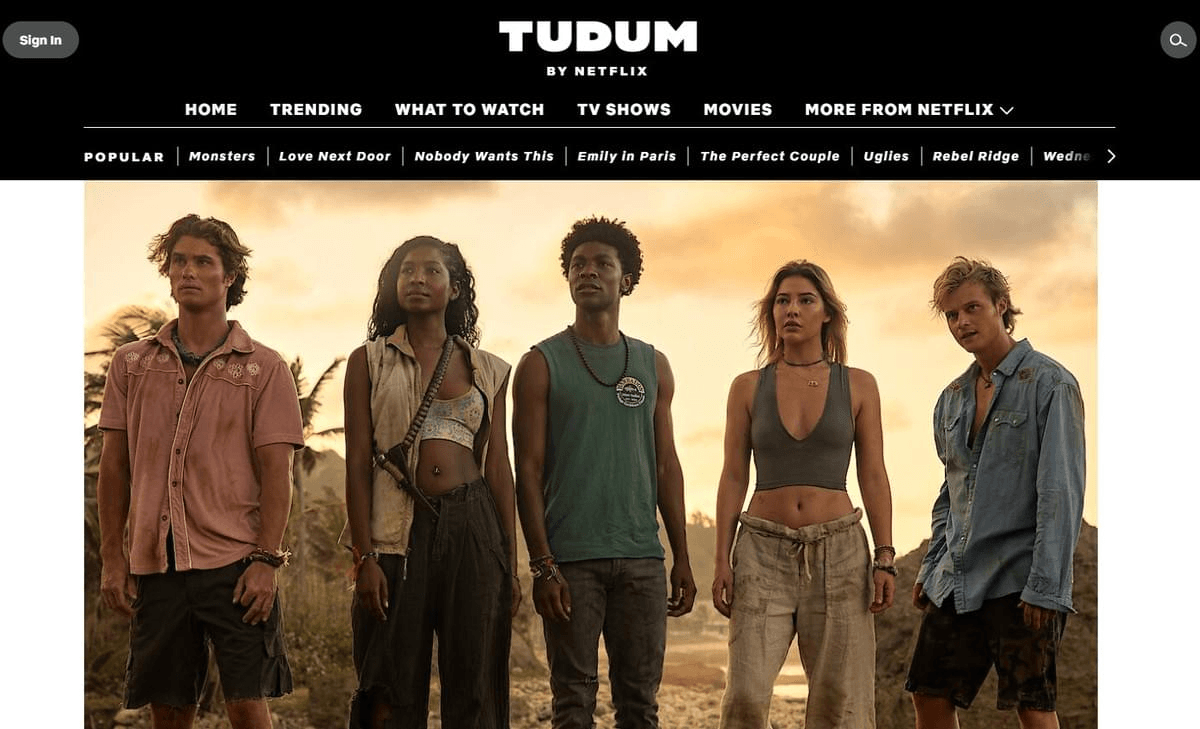 Página de inicio de Netflix Próximamente