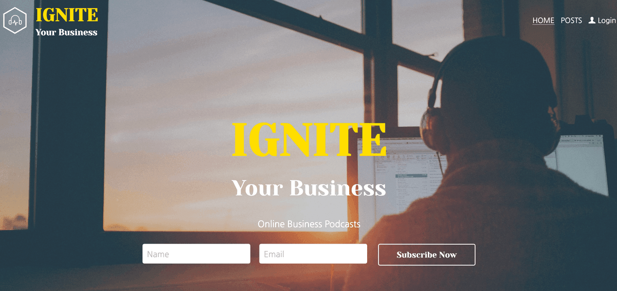 Rozpal swój szablon biznesowy od Strikingly