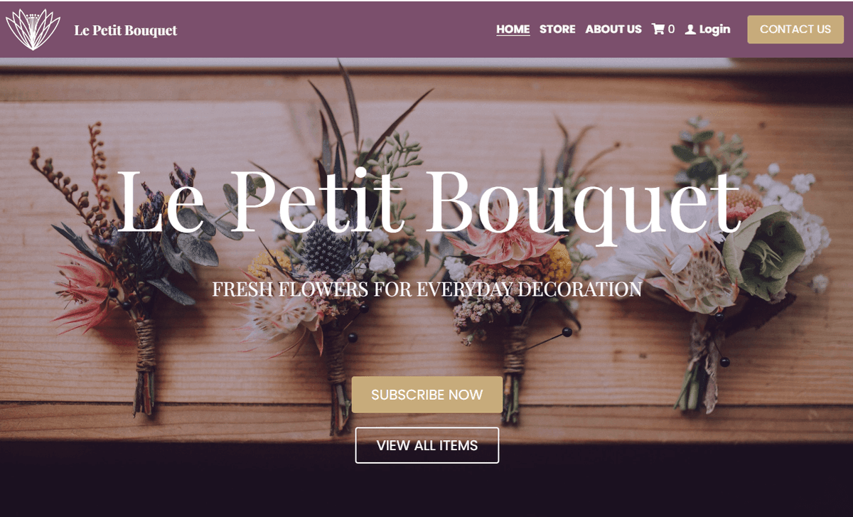 Plantilla Le Petit Bouquet