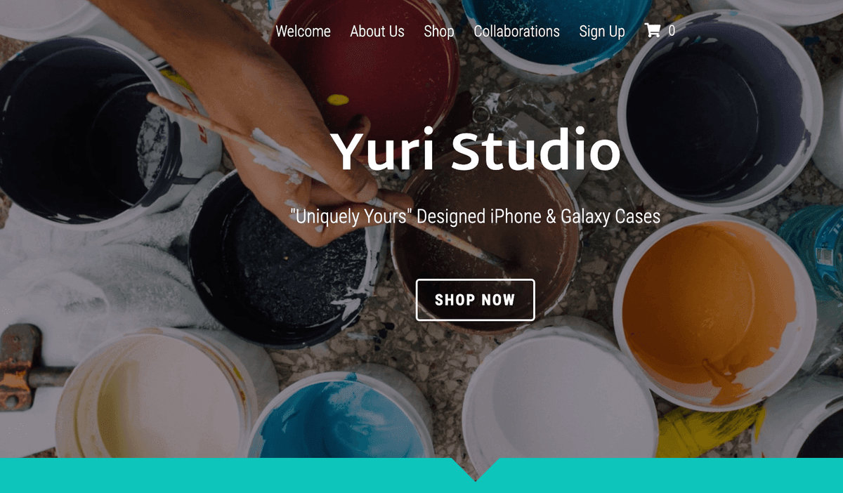 Plantilla de Yuri Studio de Strikingly