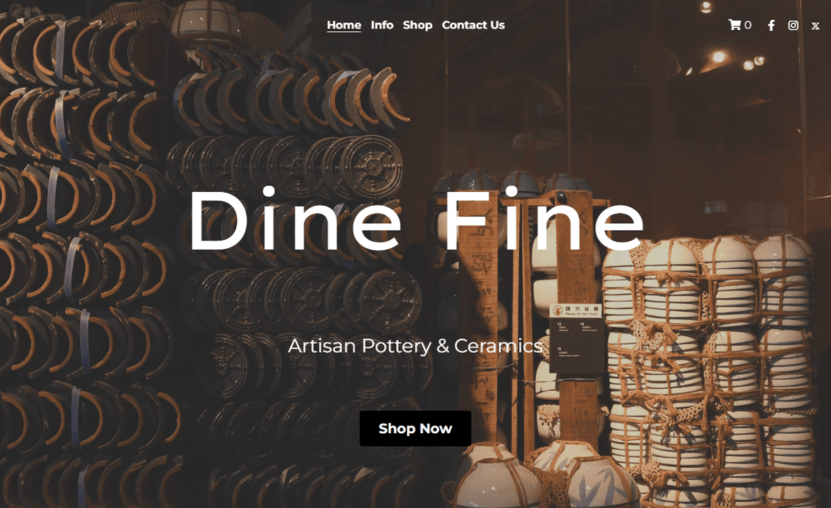 Dine Fine-Vorlage