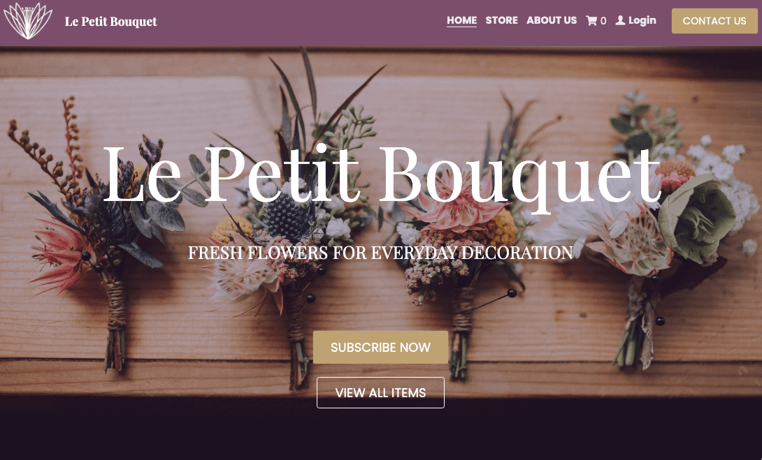 Plantilla Le Petit Bouquet