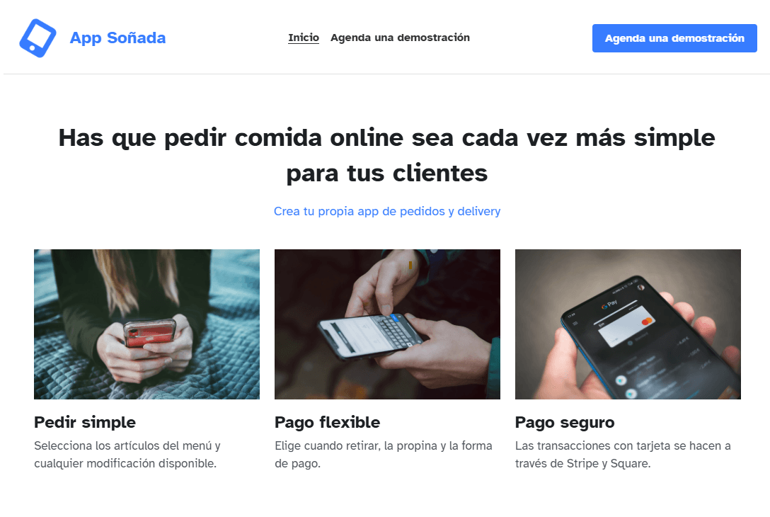 Plantilla de ensueño para aplicaciones