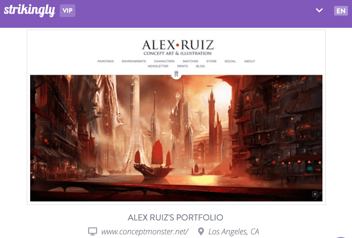 Sitio web de Alex Ruiz