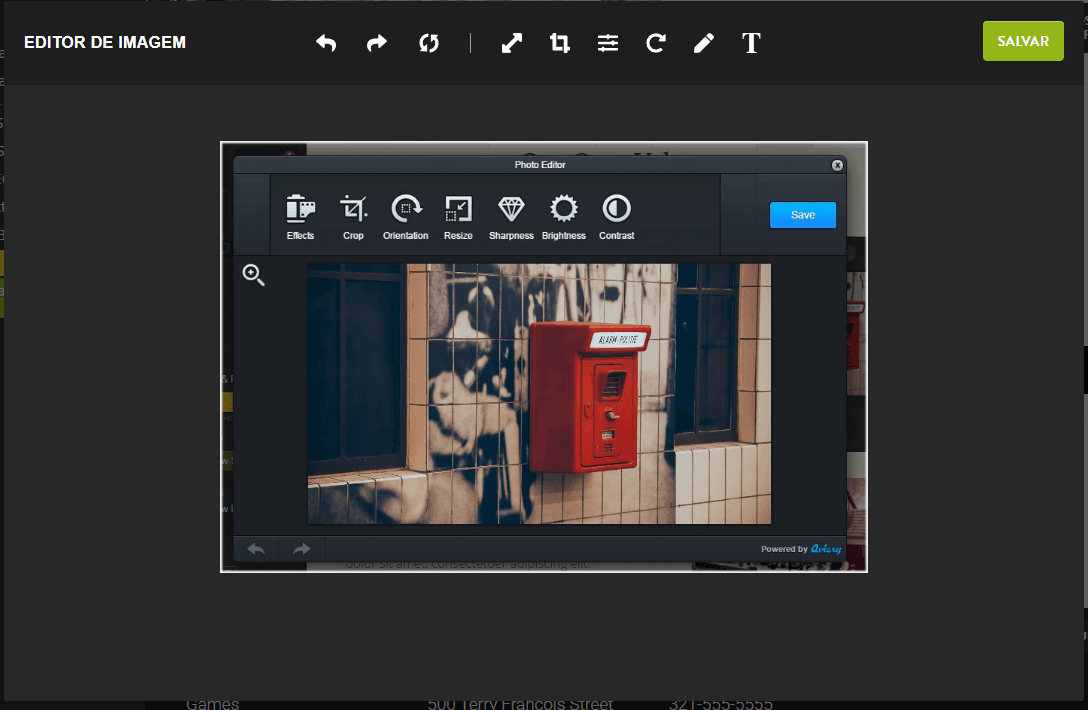 Editor de Imagens Impressionante