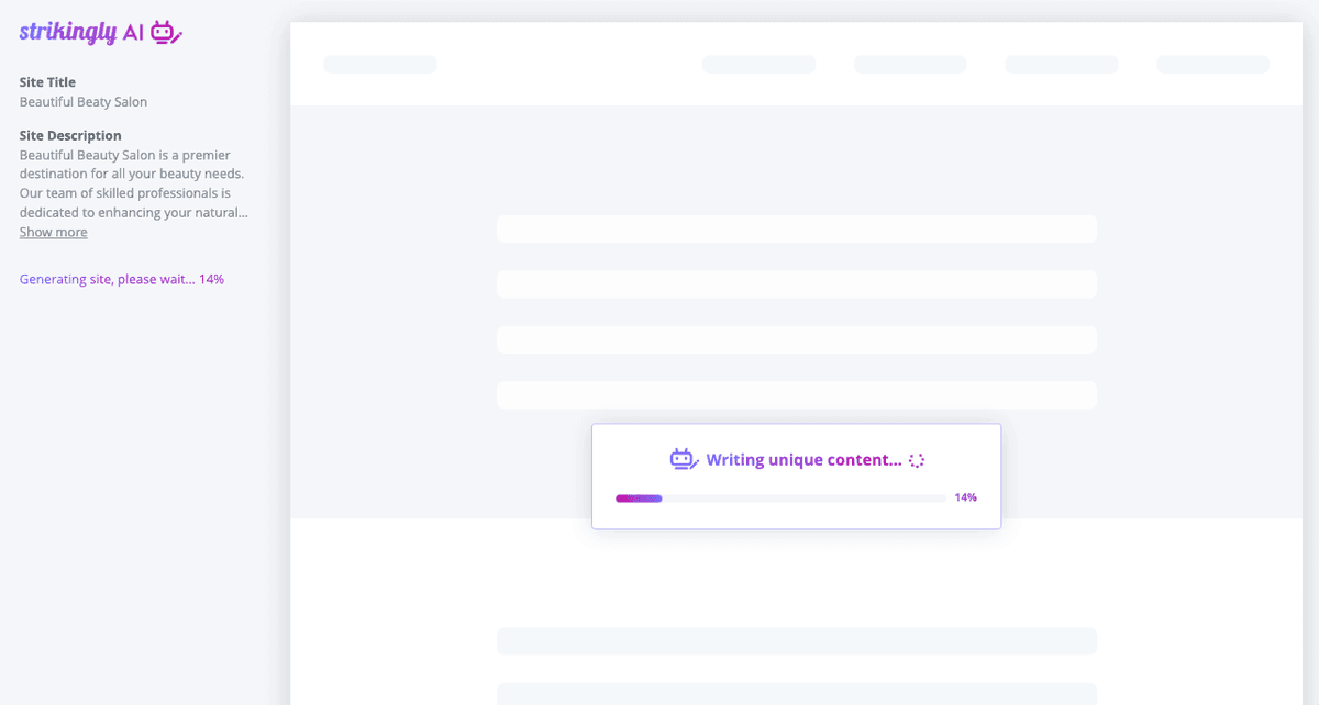 Creador de sitios web con IA sorprendente