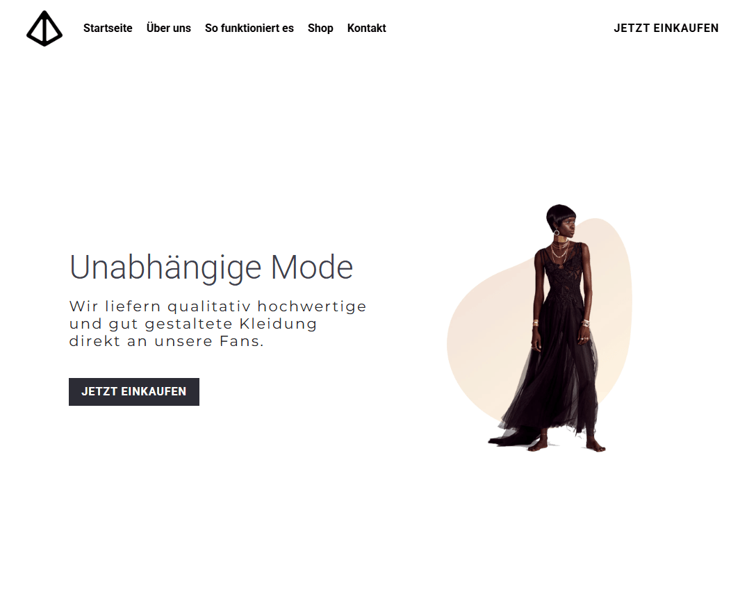 Glow Online Boutique Template von Strikingly