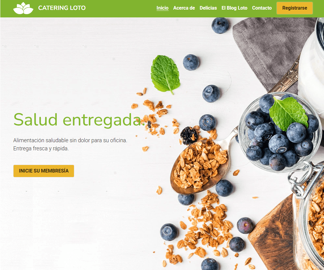 Plantilla de loto de Strikingly